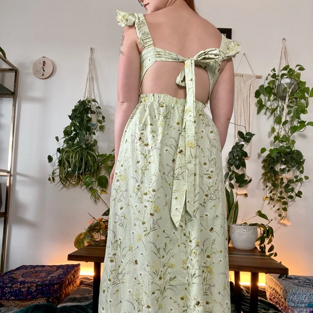 Long floral dress - Picture 3 of 3